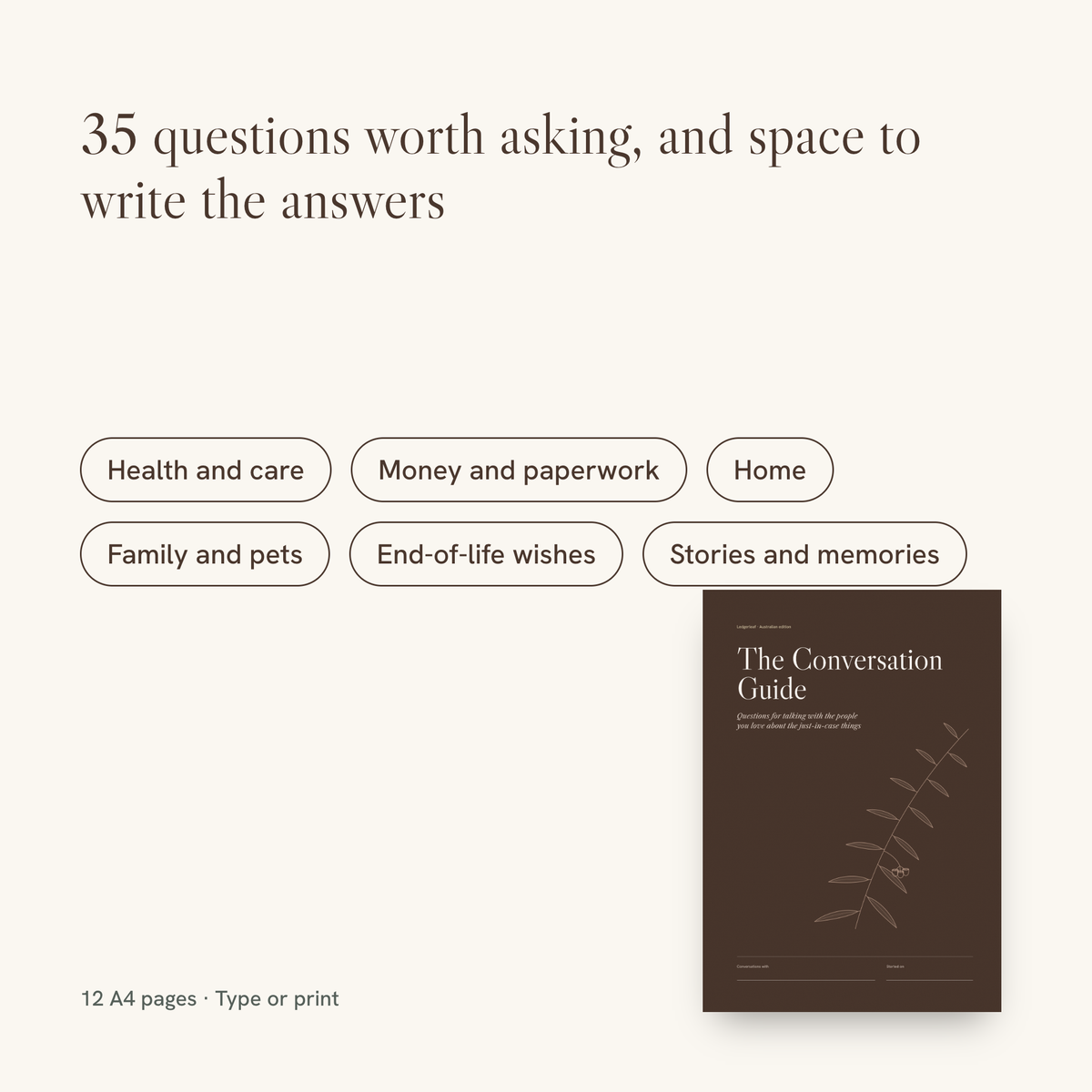 The Conversation Guide: what you get